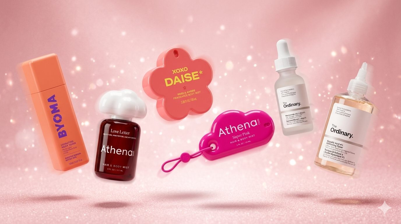 Colección de productos de belleza Trendy Beauty Shop